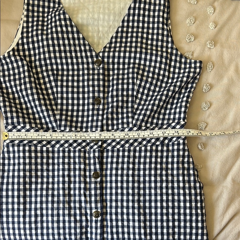 J Crew Blue and White Gingham Dress 6 - Picture 8 of 13